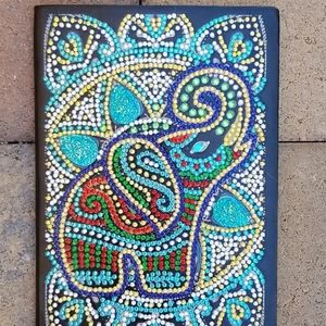 Jeweled Elephant Soft Leather Notebook/journal NWO